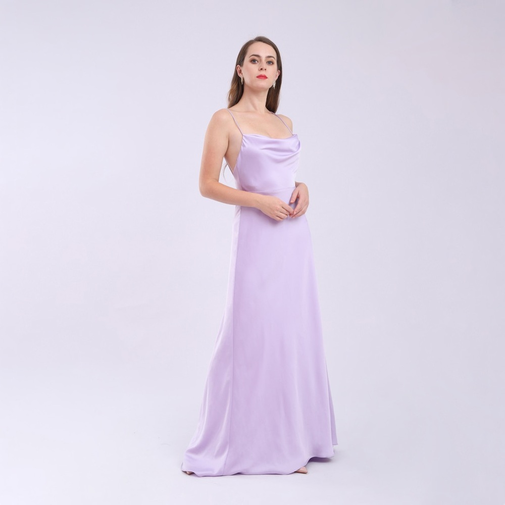 Fame & Partners Strappy Draped Gown